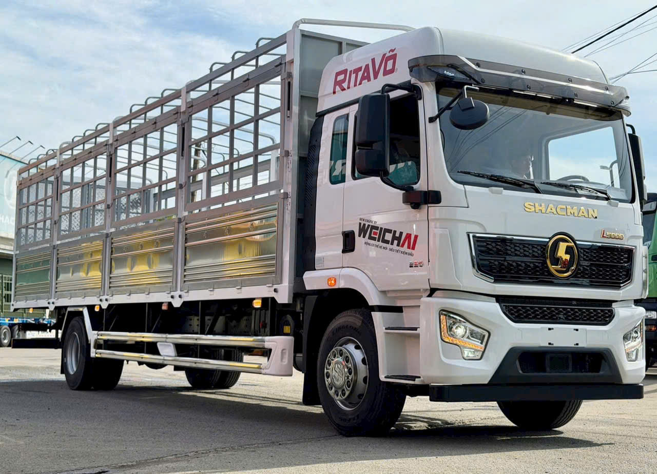 xe tải thùng Shacman L5000 Gold 220hp cầu láp 4.111 thùng dài 9M9